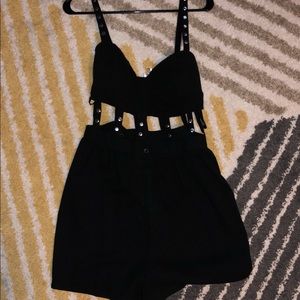 Black Romper by London Fog